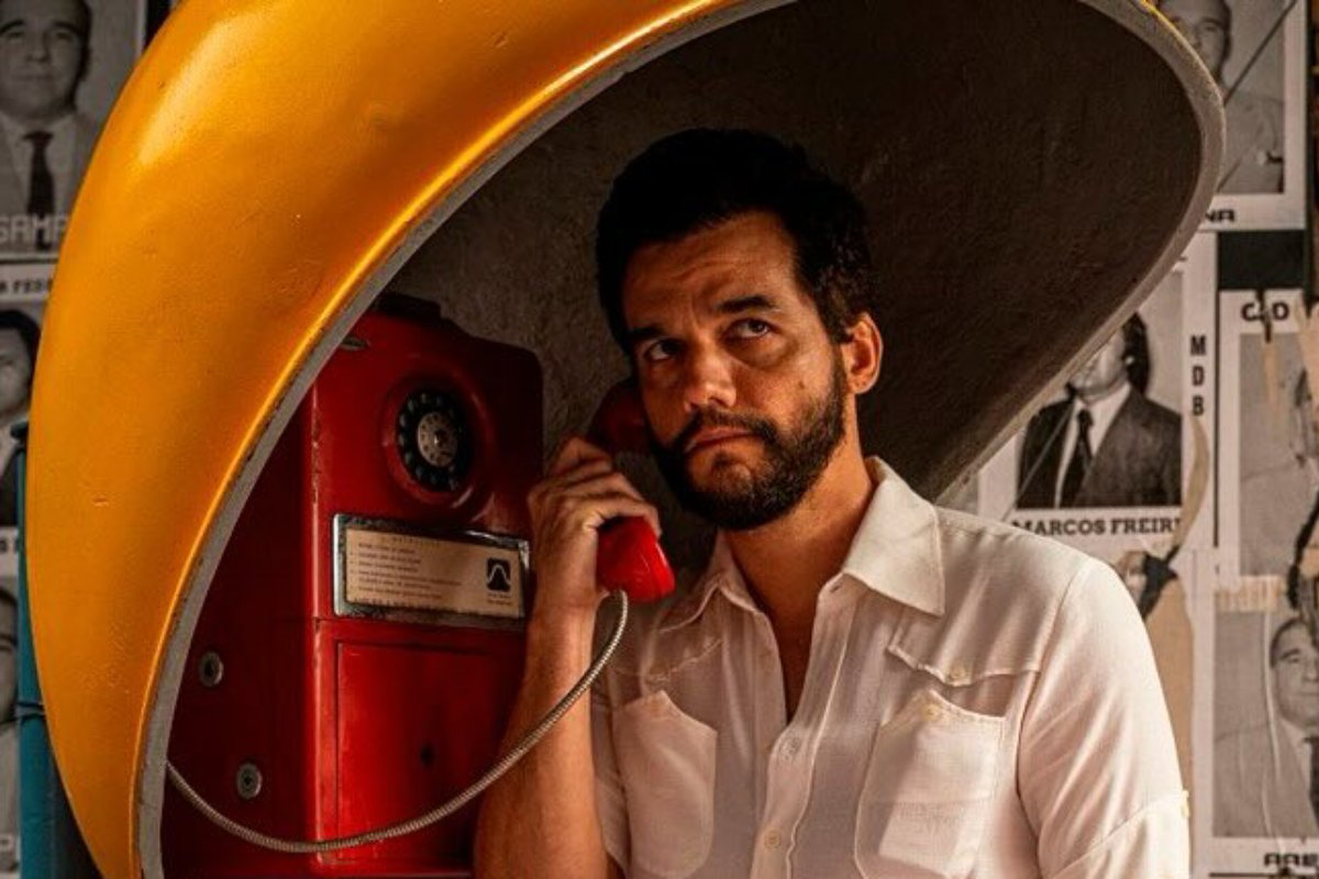 wagner moura no pôster de 'o agente secreto'