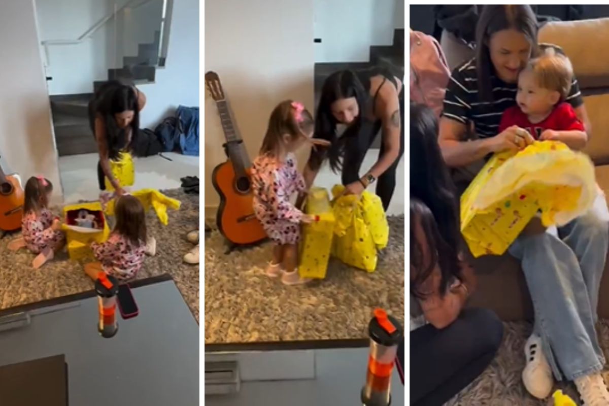 ana castela com filhos