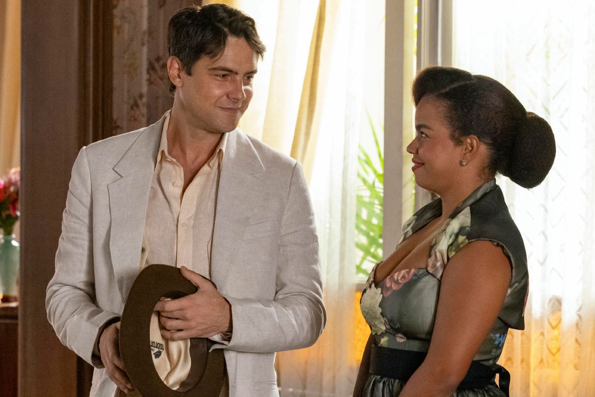 candinho (sérgio guizé) e dita (jeniffer nascimento) em êta mundo melhor