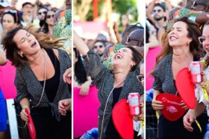 Fernanda Souza se esbalda na 