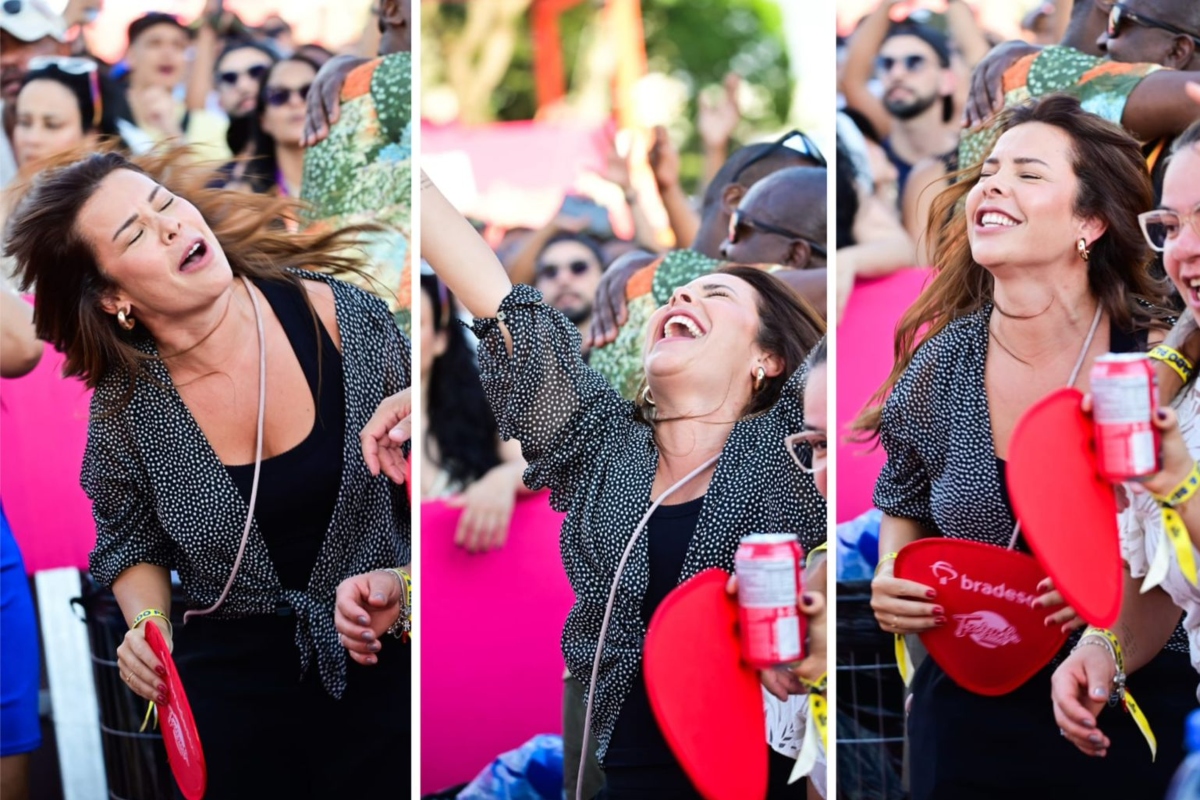 Fernanda Souza se esbalda na 