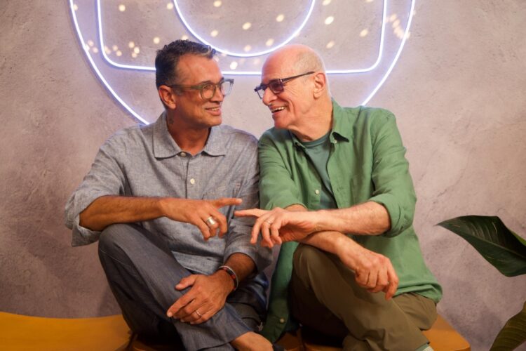 Marcos Caruso e companheiro Marcos Paiva