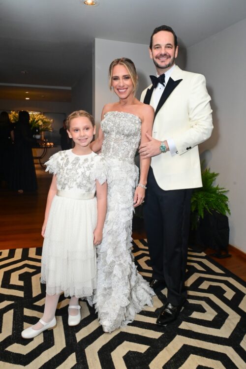 Lethicia Bronstein, marido e filha