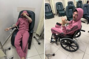 Luan Pereira no hospital