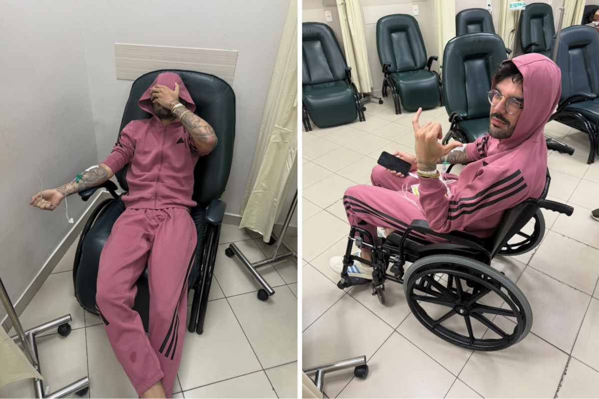 Luan Pereira no hospital