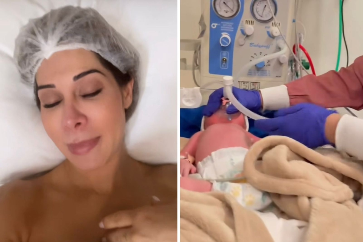 Maíra Cardi e a filha Eloáh