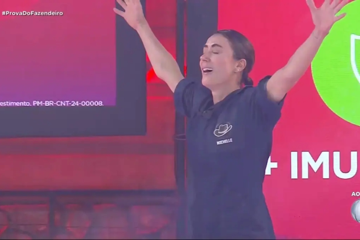 Michelle Barros vence a prova do fazendeiro