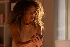 Tânia (Aline Borges) em 'Dona de Mim'