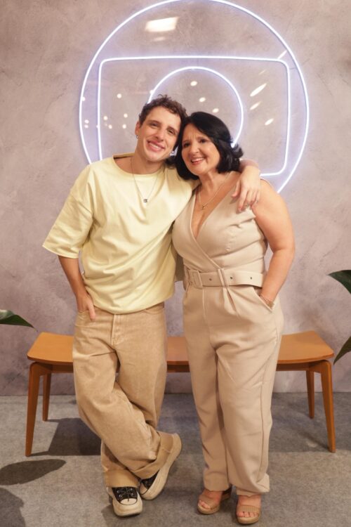 Diego Martins e sua mãe Erika