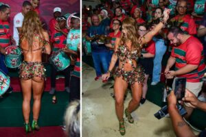 Virginia ensaia na quadra da Grande Rio