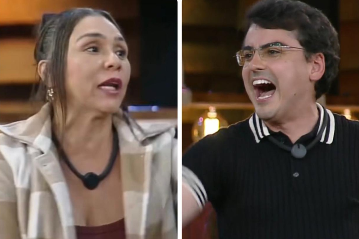 Yoná e Dudu Camargo discutem