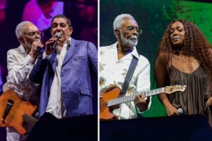 Zeca Pagodinho e IZA cantam com Gilberto Gil na turnê 'Tempo Rei