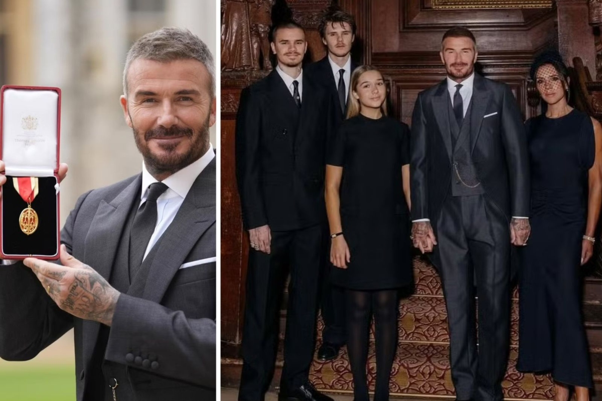 David Beckham: foi condecorado cavaleiro pelo Rei Charles III