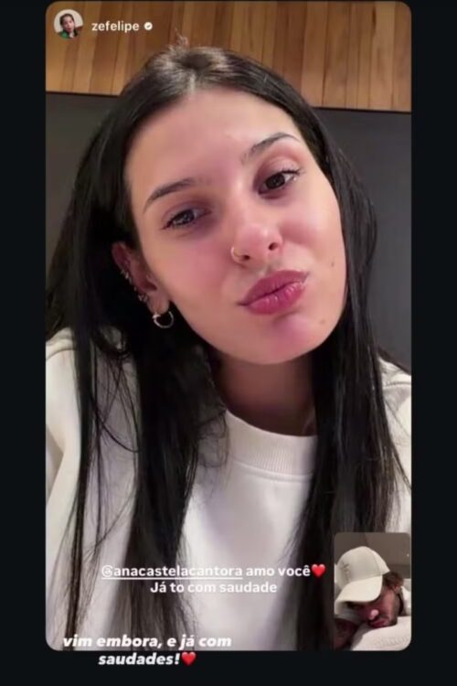 Ana Castela responde declaração de amor de Zé Felipe 