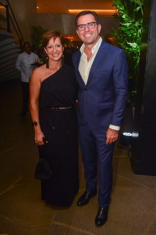 Rodrigo Bocardi e esposa