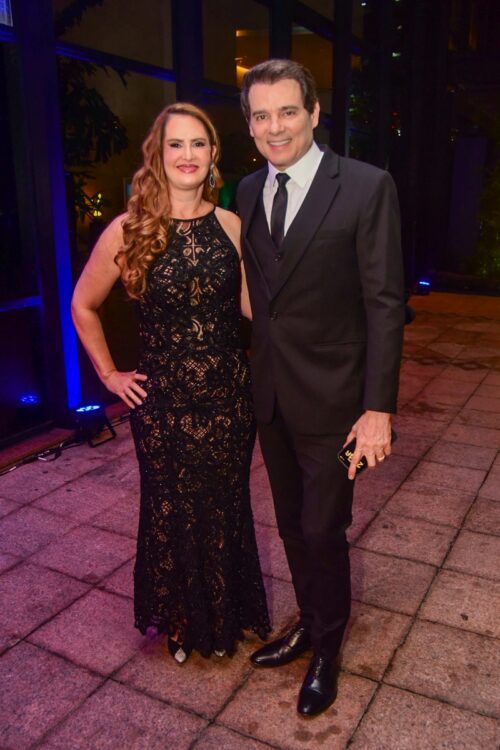 Celso Portiolli e esposa