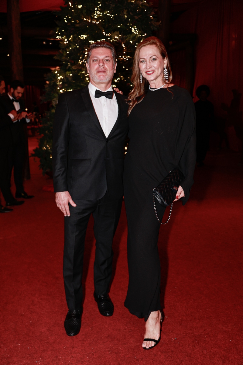 Adriana Colin e o marido 