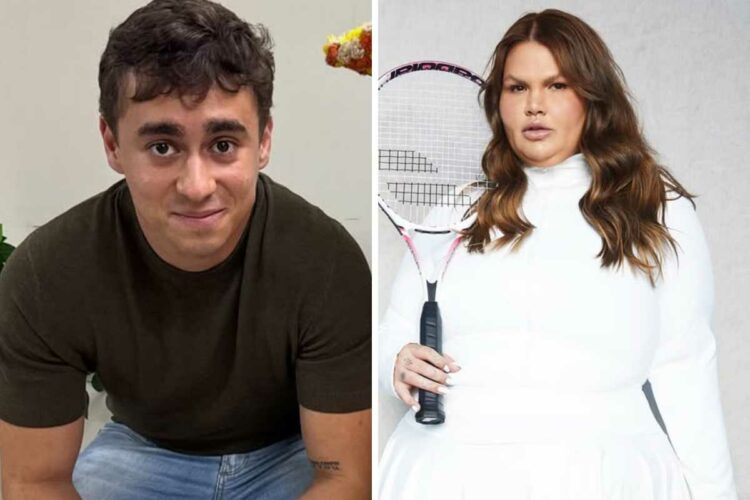 fotomontagem de nikolas ferreira e thais carla