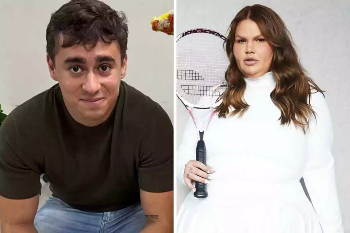 fotomontagem de nikolas ferreira e thais carla