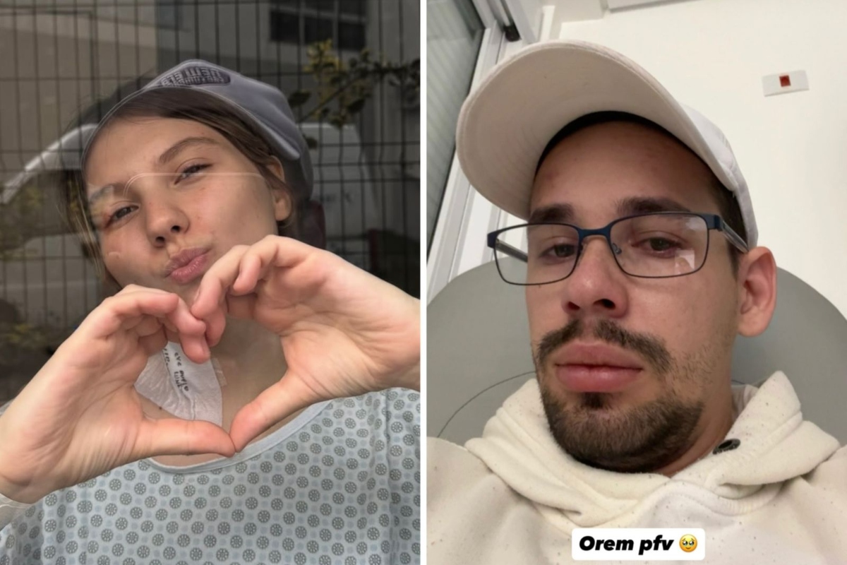 Isabel Veloso e o marido, Lucas Borbas