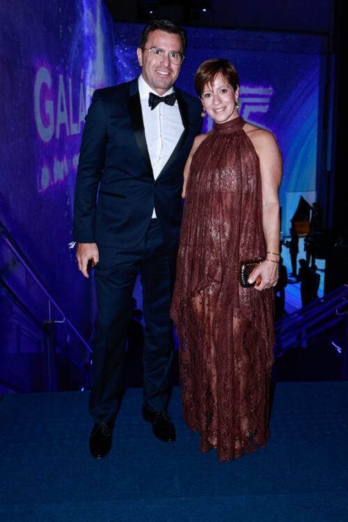 Rodrigo Bocardi e a esposa