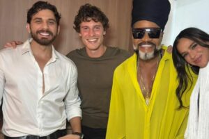 Gustavo Mioto, Shawn Mendes, Bruna Marquezine, Carlinhos Brown
