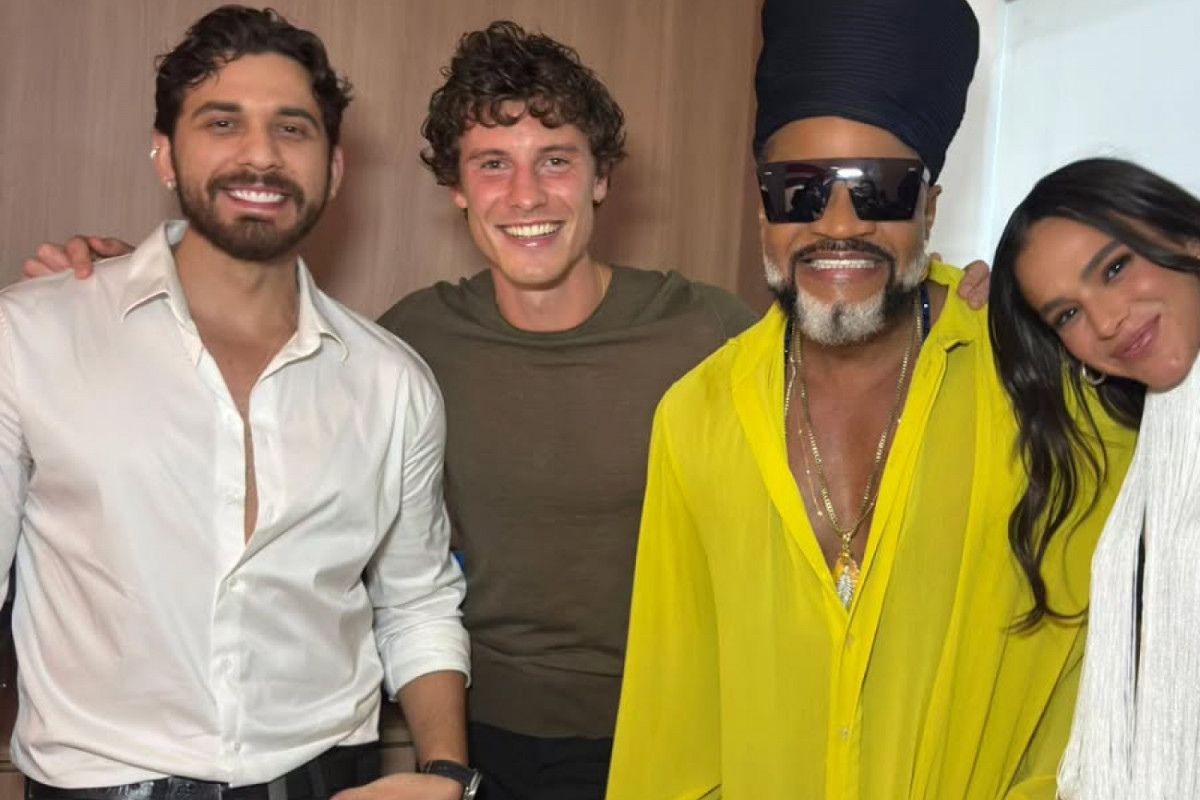 Gustavo Mioto, Shawn Mendes, Bruna Marquezine, Carlinhos Brown