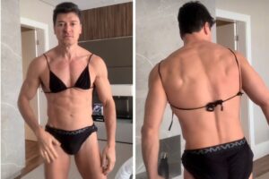 Rodrigo Faro de biquíni