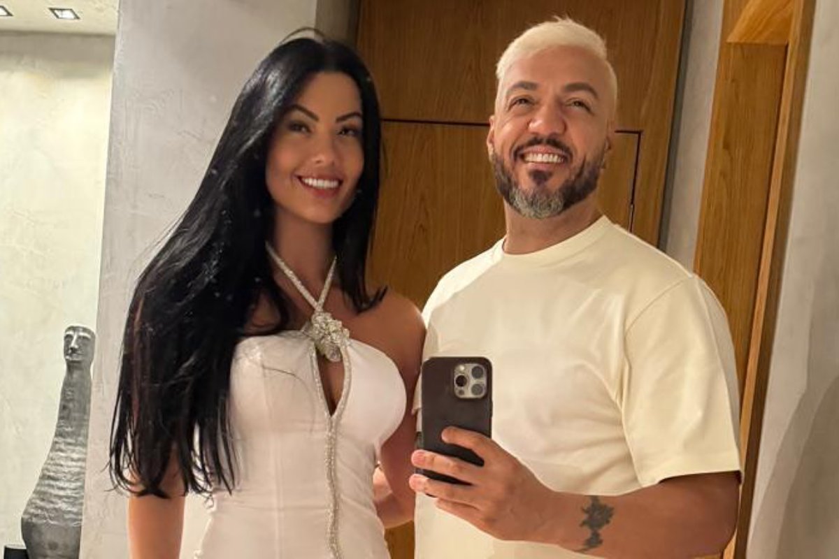 selfie de rayane com belo