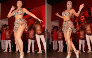 Lívia Andrade samba com musas do Salgueiro para 2026