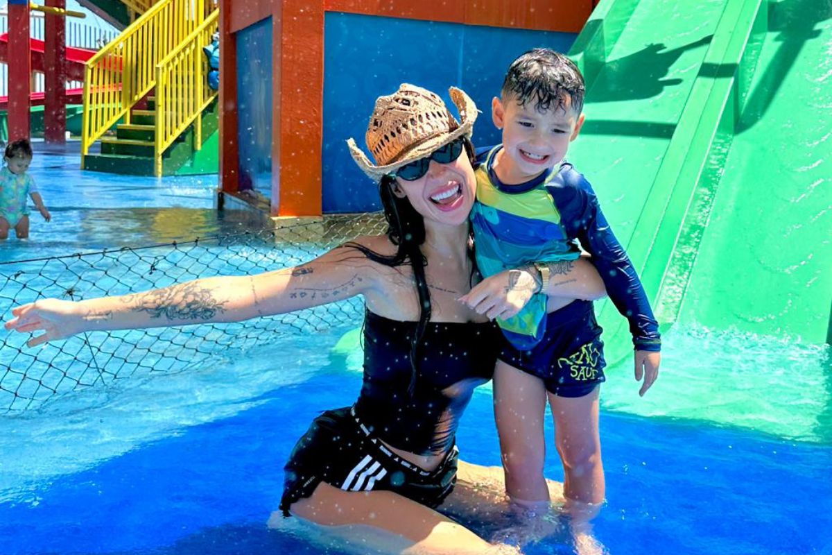 Bianca Andrade e filho
