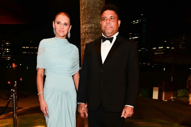 Celina Locks e Ronaldo no gala da BrazilFoundation