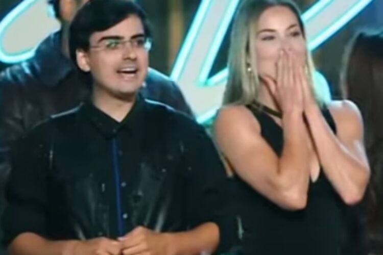 dudu camargo e saory cardoso na festa final de a fazenda 17