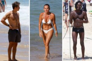 Famosos na praia