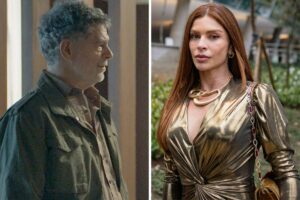 Fotomontagem de Rogério (Eduardo Moscovis) e Arminda (Grazi Massafera) em 