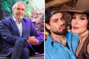 Fotomontagem do Vidente Robério de Ogum e Zé Felipe com Ana Castela