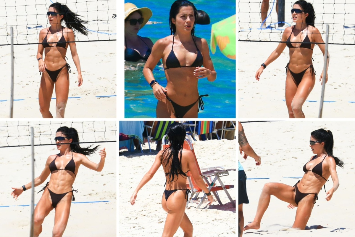 Jade Picon na praia