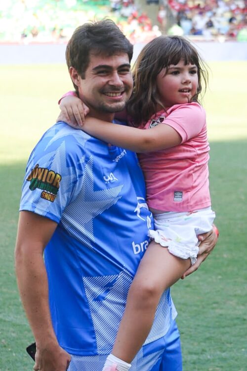 Rafael Vitti e a filha, Clara Maria 