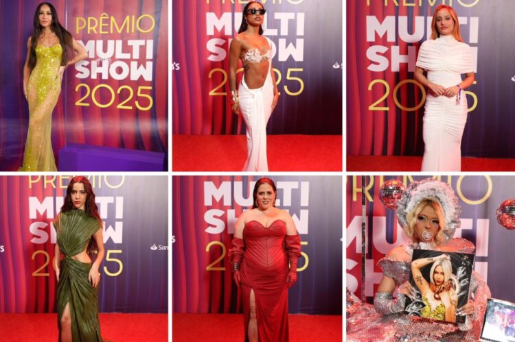 Looks das famosas no Prêmio Multishow