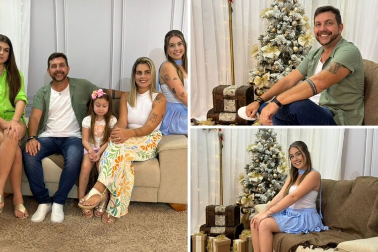 Ex-BBB Eddy Simões, Raissa e família