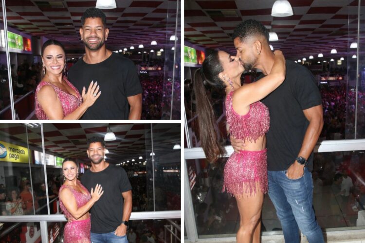 Viviane Araújo e o marido