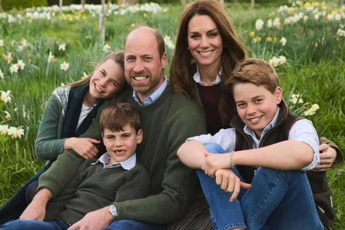 William, Kate e os filhos
