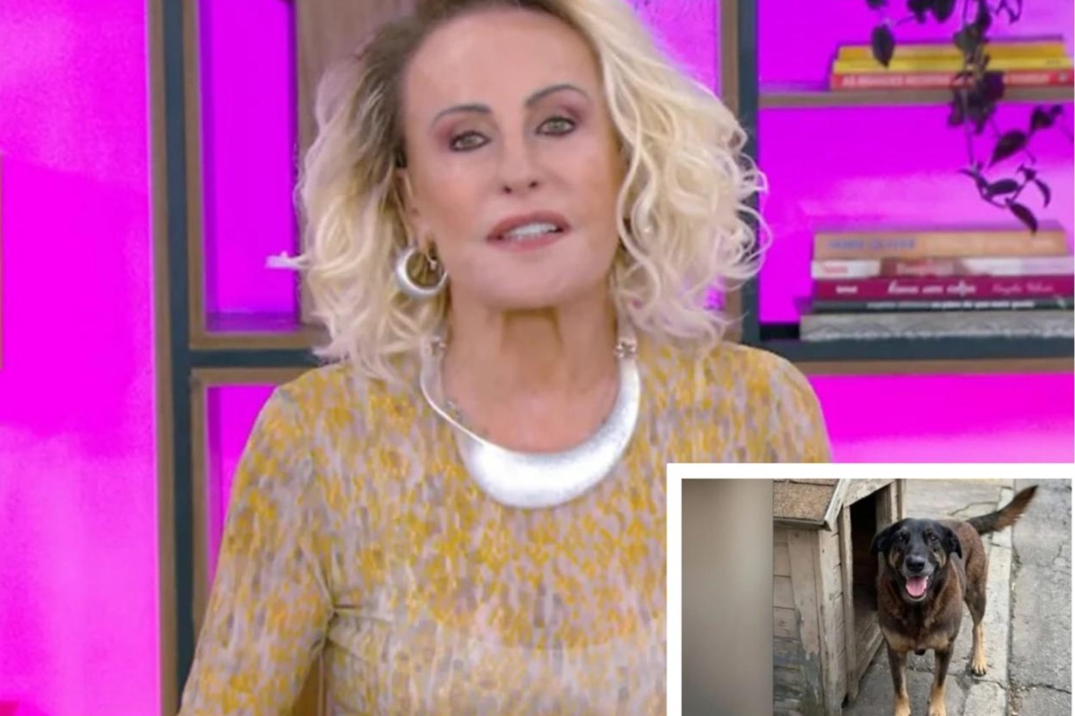 Ana Maria Braga e o cão Orelha