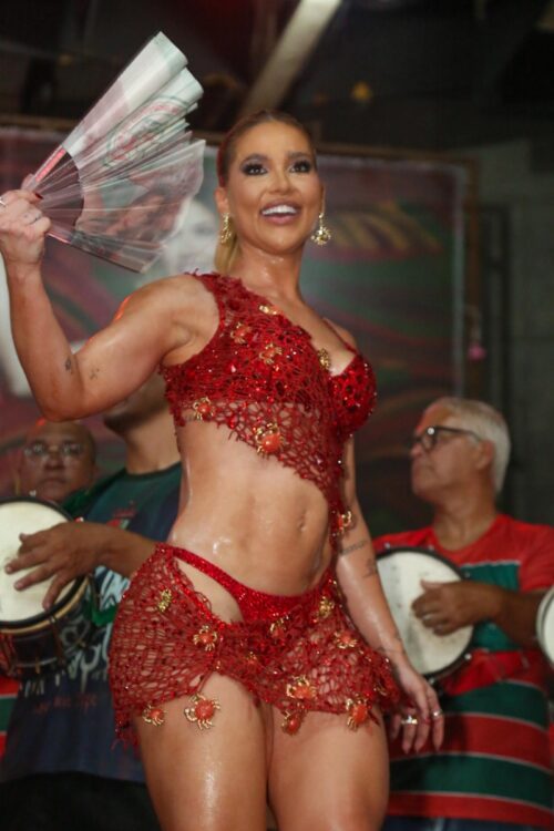 Virginia no ensaio da Grande Rio Virginia no ensaio da Grande Rio