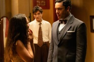 Estela (Larissa Manoela), Túlio (Cadu Libonatti) e Celso (Rainer Cadete) em Êta Mundo Melhor