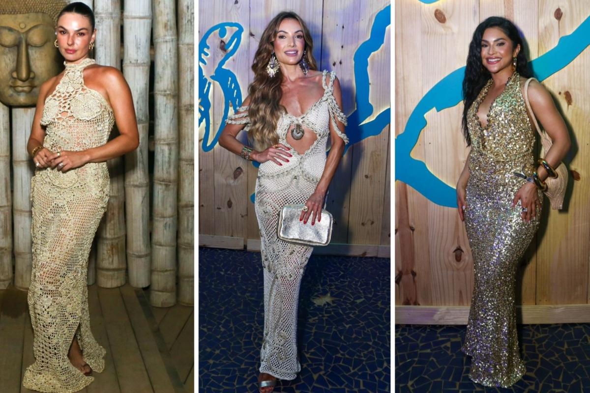 Looks das famosas no Réveillon de Noronha