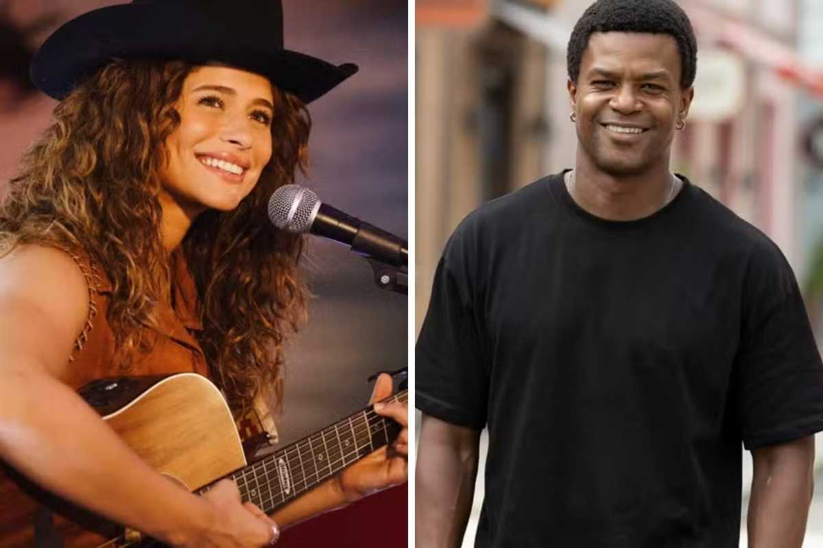 Agrado (Isadora Cruz) e Leandro (David Junior) se beijam em Coração Acelerado