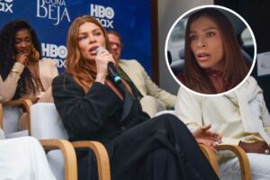 Fotomontagem de Grazi Massafera na coletiva de Dona Beja e Arminda em Três Graças