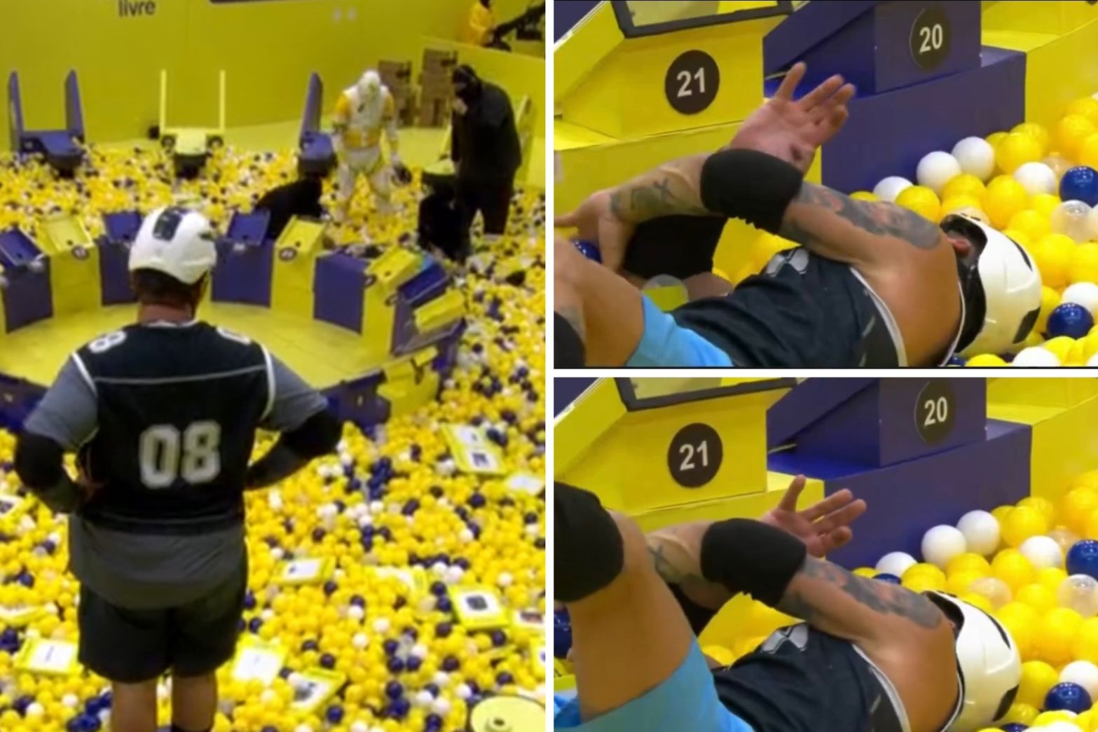 Henry Castelli convulsiona durante a Prova do Líder