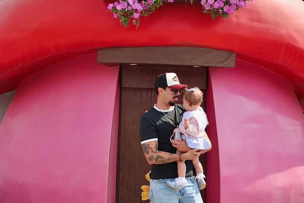 Luan Santana com a filha